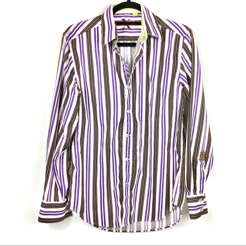 Robert Graham long sleeve button down shirt size s